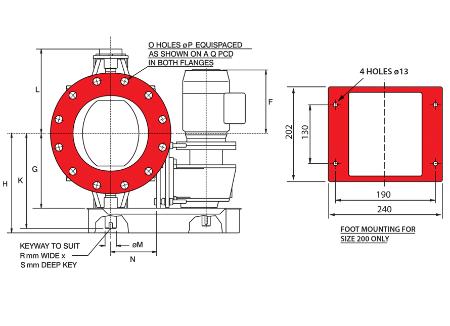 Blowthrough Seal Circular Inlets Diagram