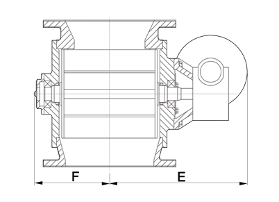 Dust Collector Valve Technical Drawing